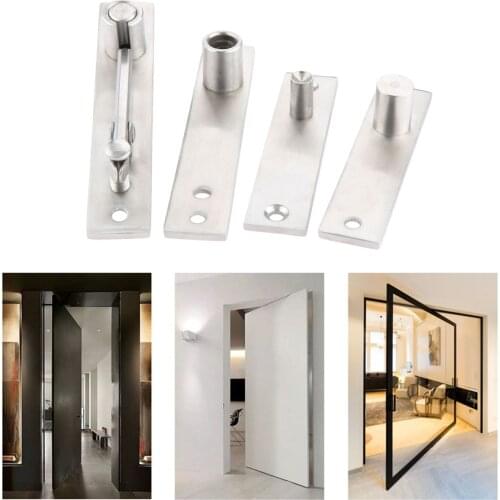 130x25mm 105x25mm Stainless Steel Door Hinge Wooden Door Hidden Hinge Pivot Hinge 360 Degree Install Up and Down