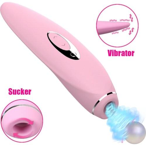 2 In 1 Sucking Vibrators Women Dildos Magic Wand Clitoris Nipple Sucker Anal Plug Masturbation Female Sex Toys For Adults Erotic