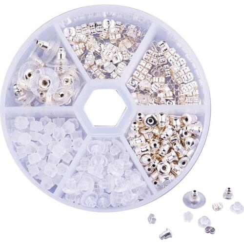 260PCS Earring Back DIY Assorted Type Creative Earring Stopper Earring Parts Earring Back Stoppers Ear Plugs DIY Findings
