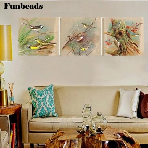3D DIY with alphabet puzzles, animals, brightly colored birds in diamond paintings for home decoration painting art room FF089