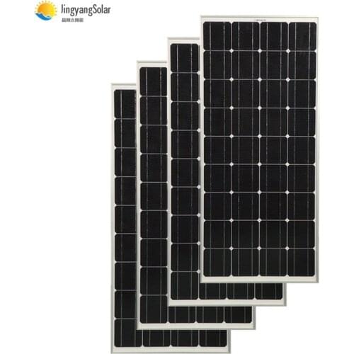 400W 300W 200W Glass Solar panel Monocrystalline solar cell for 12V /24V solar battery charge 100W mono solar panel for home kit