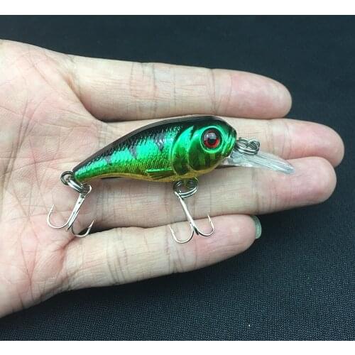 5G 5.2CM Fishing Lures Minnow rock Crank Bait Crankbait Bass Treble Hook Swing lure baits wobblers fishing Lifelike Luminous