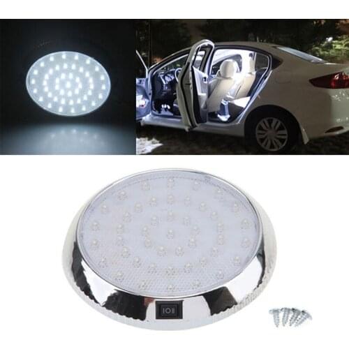 12V Car White Reading Lamps Car Vehicle 46-LED Interior Indoor Roof Ceiling Dome Light