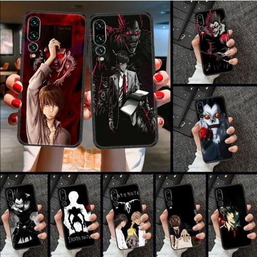 Death Note Phone case For Huawei P Mate P10 P20 P30 P40 10 20 Smart Z Pro Lite 2019 black soft bumper luxury hoesjes art back 3D