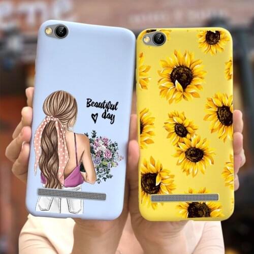 For Xiaomi Redmi 5A Case Redmi 4A Soft Silicone Colorful Flower Butterfly Phone Cases For Redmi 5A 4 5 A A4 A5 Back Cover Bumper