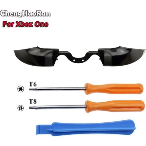 ChengHaoRan Black LB RB Button Bumper Replacement Trigger Parts for Xbox One Controller Screwdrivers T6 T8 Pry Tool