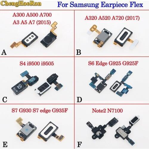 ChengHaoRan For Samsung S4 i9500 i9505 S6 Edge G925 G925F S7 edge G930 G935F Note2 N7100 A320 A3 5 7 A520 A720 Earpiece Speaker