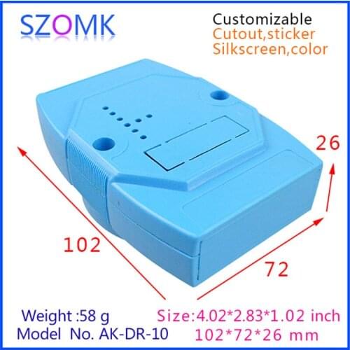 Szomk electrical cabinet din rail box (1 pcs) 102*72*26mm instrument electronics box abs plastic junction housing