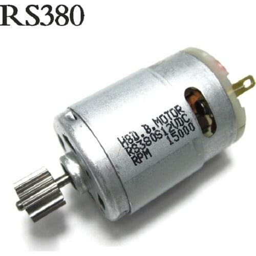 RS380 with gear electric car remote control toy DC drive motor electric car motorcycle small motor 12V