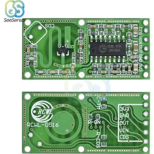 RCWL-0516 Microwave Radar Sensor Module Human Body Induction Switch Module Intelligent Sensor Smart Electronics