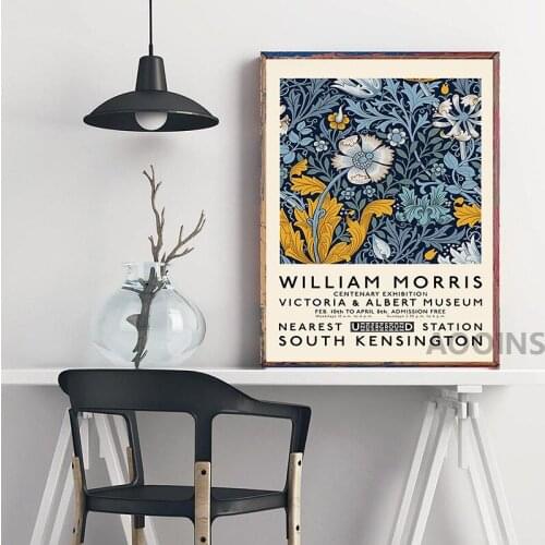 Country Pastoral Wall Canvas Painting William Morris Canvas Print Nordic Art Nouveau Painting Wall Decor