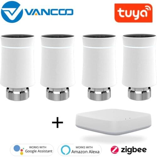 ZigBee Smart Radiator Actuator Thermostatic Radiator Valve Temperature Controller Voice Control Thermostat Alexa Google Home