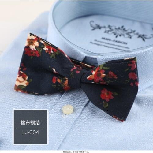 Linbaiway Handmade Paisley Floral Printed Bow Ties for Mens Shirt Cotton Bowtie Neckties Gravata Women Bowknots Cravats