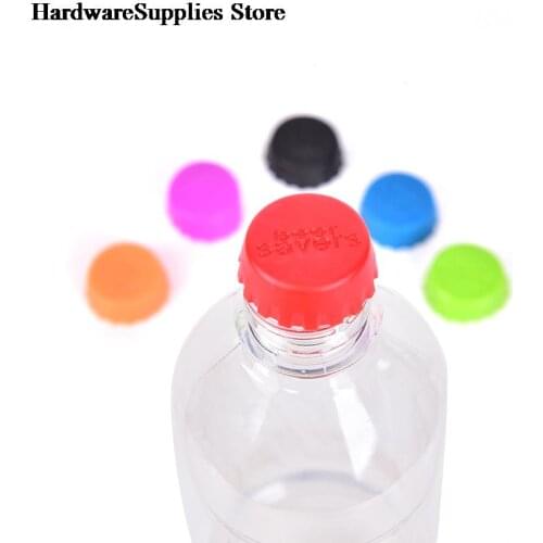 6pcs Reusable Silicone Bottle Caps Beer Cover Soda Cola Lid Wine Saver Stopper High quality