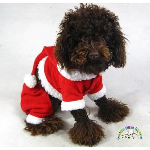 Dog Santa Clothes Winter Clothes For Dogs For Christmas Costumes Disfraces