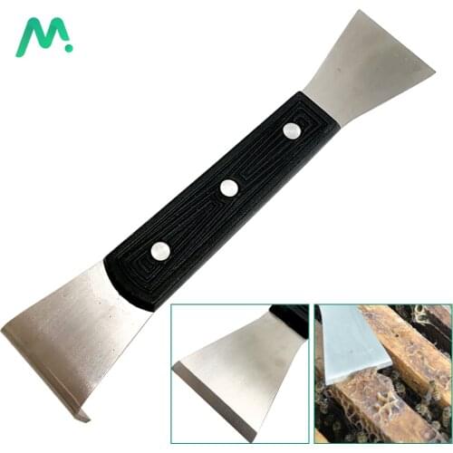 Beekeeping Cut Honey Scraper Wood And Plastic Handle Stainless Steel Blade Hive Tools For Cleaning Beehive Beekeeper Equipment