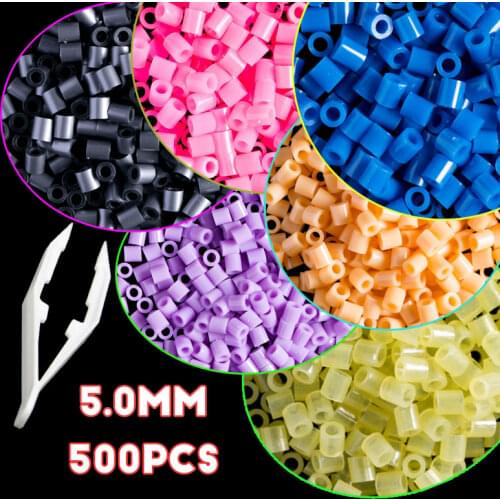 24-48 Colors Hama Beads Perler Kids Education 3D Diy puzzle Toys TOP Quality New Wholesale 1000 Pieces /bag bead