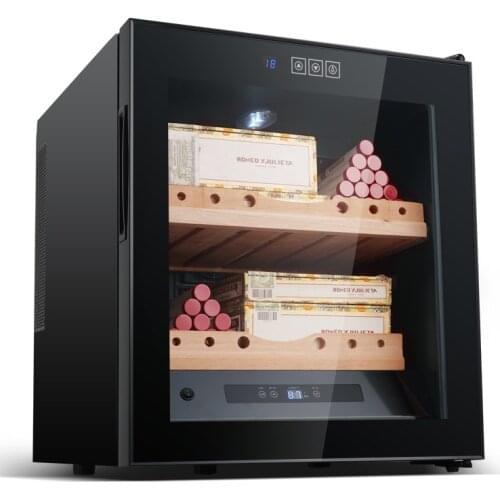 Holder 200 Black Cigar Cooler Humidor Cedar Wood Shelf Intelligent Small Household Control Adjustable Electric Appliance Freezer