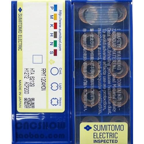 RPMT10T3 RPMT1204 MON ACP200 100% original SUMIT0MO carbide insert Processing: stainless steel, steel, etc