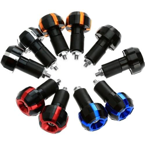 2 PCS 7/8" 22mm Motorcycle Handlebar CNC Aluminum Handle Hand Grips Bars fit for Suzuki Kawasaki Yamaha Motorbike Accessories