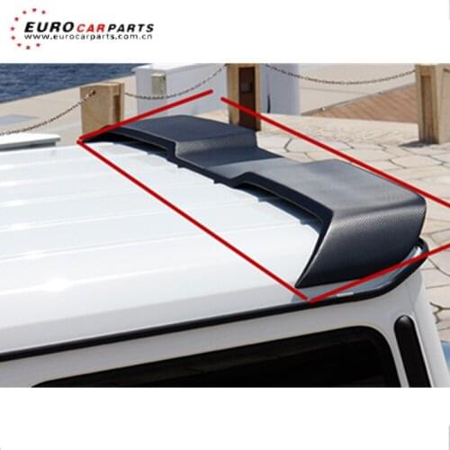 G class w463 carbon finber roof spoiler for G63 G65 G500 to w style rear wing with led lights