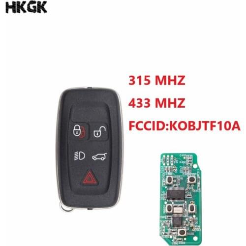 5 Buttons Smart Remote Car Key 315MHz/ 433MHz For Land Rover Range Rover Sport Discovery 4 2009-2011 key
