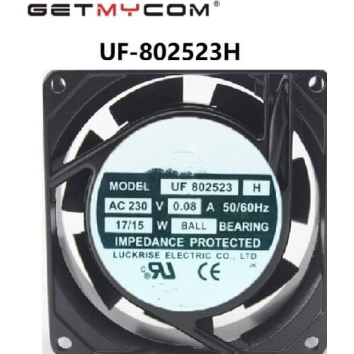 Getmycom Original UF-802523H AC 230V 8025 8CM 0.08A server inverter cooling fan radiation fan