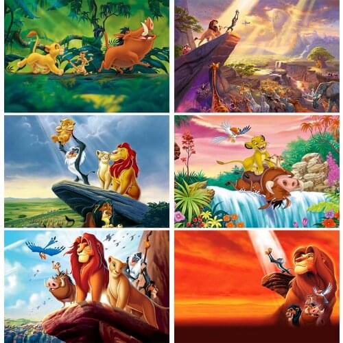 Photo Studio Background Lion Baby Fairy Birthday Party Tropical Banner Backdrop for Photography Vinyl Decoration