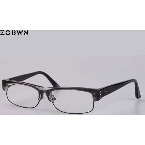 High Quality Glasses Frames Men Women gafas Retro Vintage Square Eyeglasses Transparent Mirror black brown Frame Optical Glasses