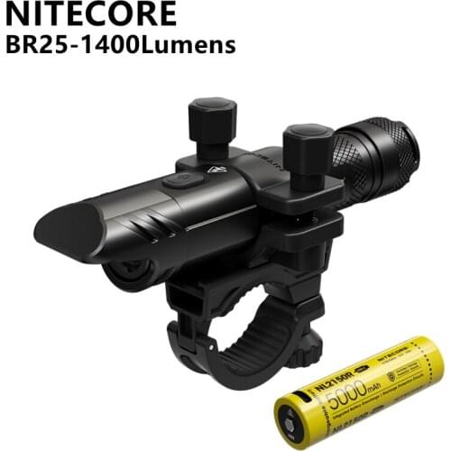 100% Original NITECORE Br25 multifunctional portable bicycle light 1400 Lumens Highlight with NL2150R Battery For Outdoor Riding