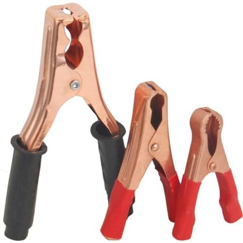 2 Pcs High Current Spring Clamp Test Clamp 80mm 100mm 150mm Alligator Clips Car Connector Battery Clip Power Alligator Clip