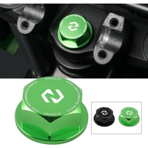 CNC Aluminum Motorcycle Steering Stem Nut Cover For Kawasaki KLR650 KLR 650 2008-2018 2009 2010 2011 2012 2013 2014 2015 2016 17