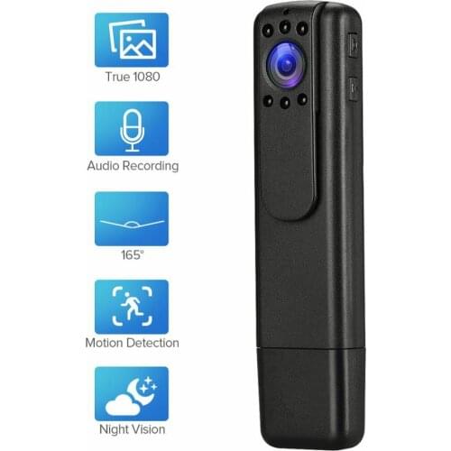 BOBLOV Small Police Body Camera HD 1080P Wearable BodyCam Night Vision Motion Detection Loop Recording dvr Camcorder Mini Camera