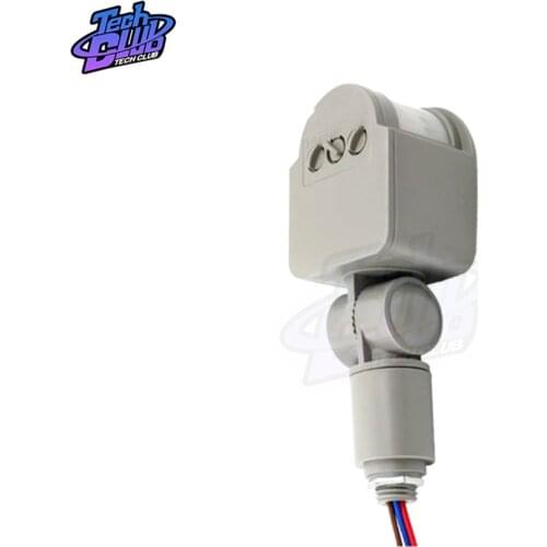 Dropship Motion Sensor Light Switch Outdoor AC 85-265 DC 12V Automatic Infrared PIR Motion Sensor Switch With LED Light