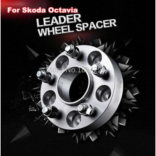 For Skoda Octavia Wheel Spacers Wheel Adapters 5x112 mm Center Bore 57.1 mm 2pcs