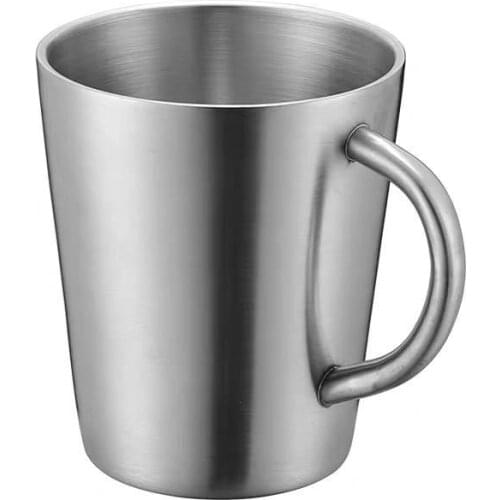 Double Layer Thick Heat Insulation With Handle Beer Mug Household Anti Fall Prevent Scalding Water Cup Stainless Steel Durable