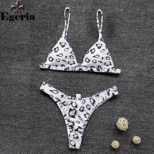 Thong Bikini Set Women Swimwear Tie-Dye Print Push Up Padded Swimsuit Biquini Women Bathing Suit Summer Beachwear
