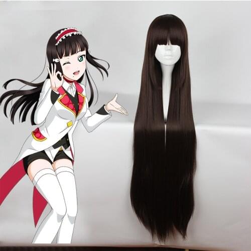 Love Live!Sunshine!! Cosplay Wig Kurosawa Dia Cosplay Wig Heat Resistant Synthetic Anime Cosplay Wig Halloween Carnival Party