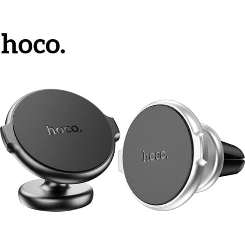 Hoco Magnetic Car Phone Holder For iPhone 12 Accessories Air Vent Clip Stand Tablet Mount For Xiaomi Mi 11 Car GPS Phone Bracket