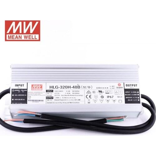 Meanwell 320W 48V Single Output Switching Dimmable Power Supply HLG-320H-48B for 3 QB288 boards