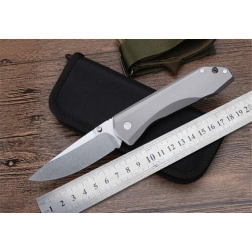 New 761 folding pocket knife S35vn steel balde TC4 titanium handle ball bearing camping knife EDC tools Utility survival knives