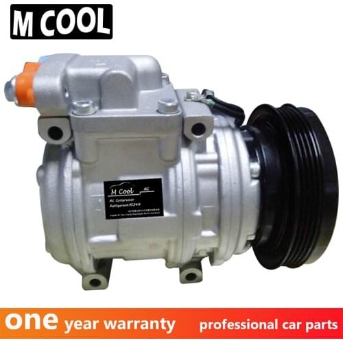 NEW 10PA15C AC COMPRESSOR FOR CAR DAEWOO SOLAR V EXCAVATOR DOOWON 2208-6013A 22086013A AIRCOM COMPRESSOR