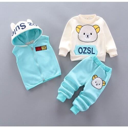 Autumn Winter Baby Girls Clothes Children Clothing Set Toddler Boys Sweater Long Sleeve Casual Tracksuit Suits 1-6 Year 2021 New