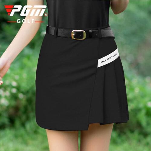 Send Belt! PGM Golf Apparel Women Short Skirt Female Summer Sports Girl Wear Anti-exposure Pleated Skirt 2020 New Lady Clothing