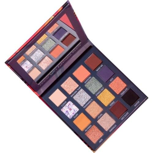 16 Shadows Eyeshadow Palette Nude Color High Quality Professional Makeup Pallet Korean Cute Eye Party Neon Vegan Pigment Palet