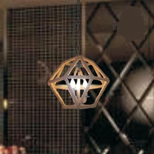 Retro industry hemp pendant light retro creative personality bar deck Cafe Hot pot shop ZH GY207