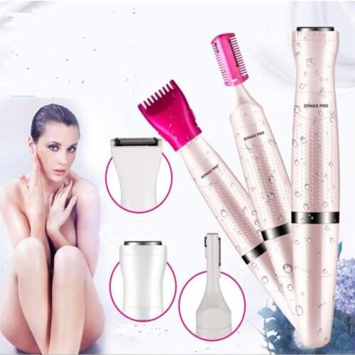 Electric Women Rotary Shaver Groomer Clipper Shave Bikini Body Face Underarm Hair Removal Cutting Haircut Epilator Trimmer Razor