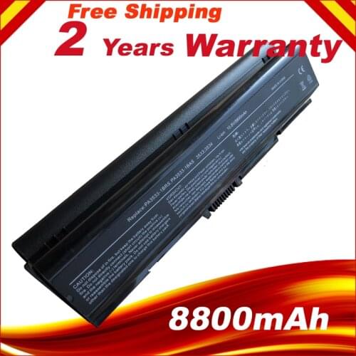 HSW 12CELL Replacement Battery For Toshiba PA3533U PA3533 PABAS098 PA3533U-1BRS PA3535U-1BAS