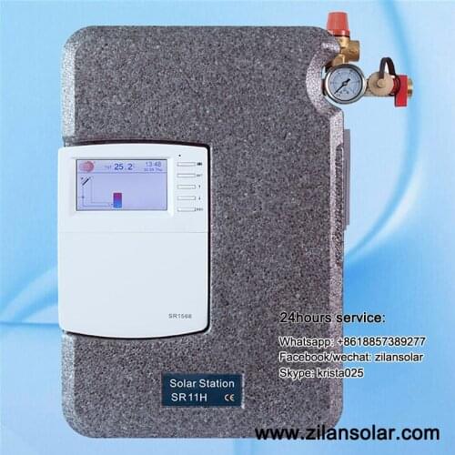 SR11H-1568 single line solar pump station with high efficiency pump and SR1568 solar controller