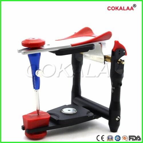 Dental lab functional zinc alloy articulator Adjustable new style model bite articulator accurate scale on plaster model work
